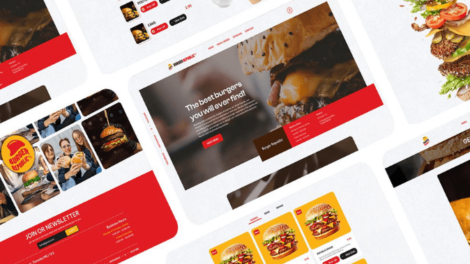 Burger Republic Web Tasarımı